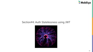 60
Section#4: Auth Statelessness using JWT
 