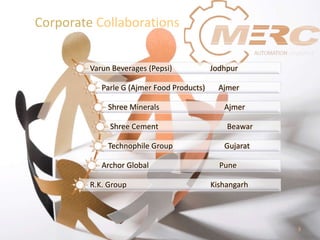 Corporate Collaborations
Jai Shree Ram
Varun Beverages (Pepsi) Jodhpur
Parle G (Ajmer Food Products) Ajmer
Shree Minerals Ajmer
Shree Cement Beawar
Technophile Group Gujarat
Archor Global Pune
R.K. Group Kishangarh
3
 