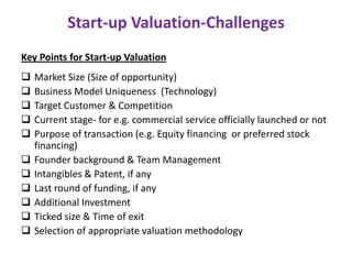 Startup Valuation & Funding | PDF