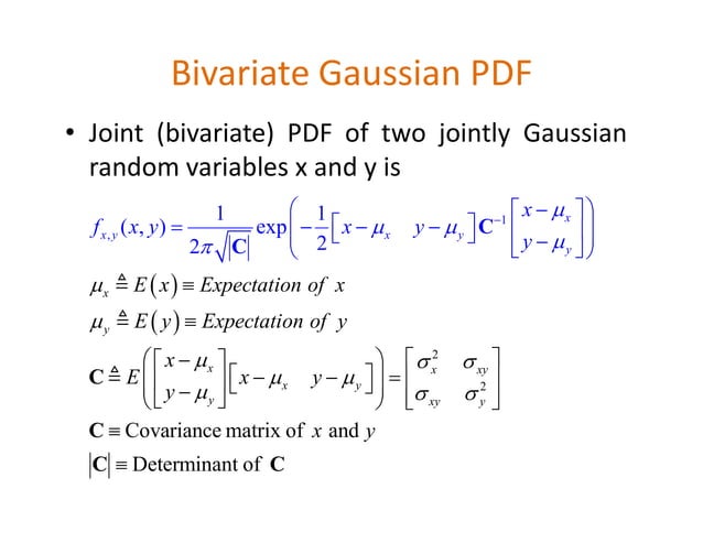 Properties of bivariate and conditional Gaussian PDFs | PDF | 3-D ...