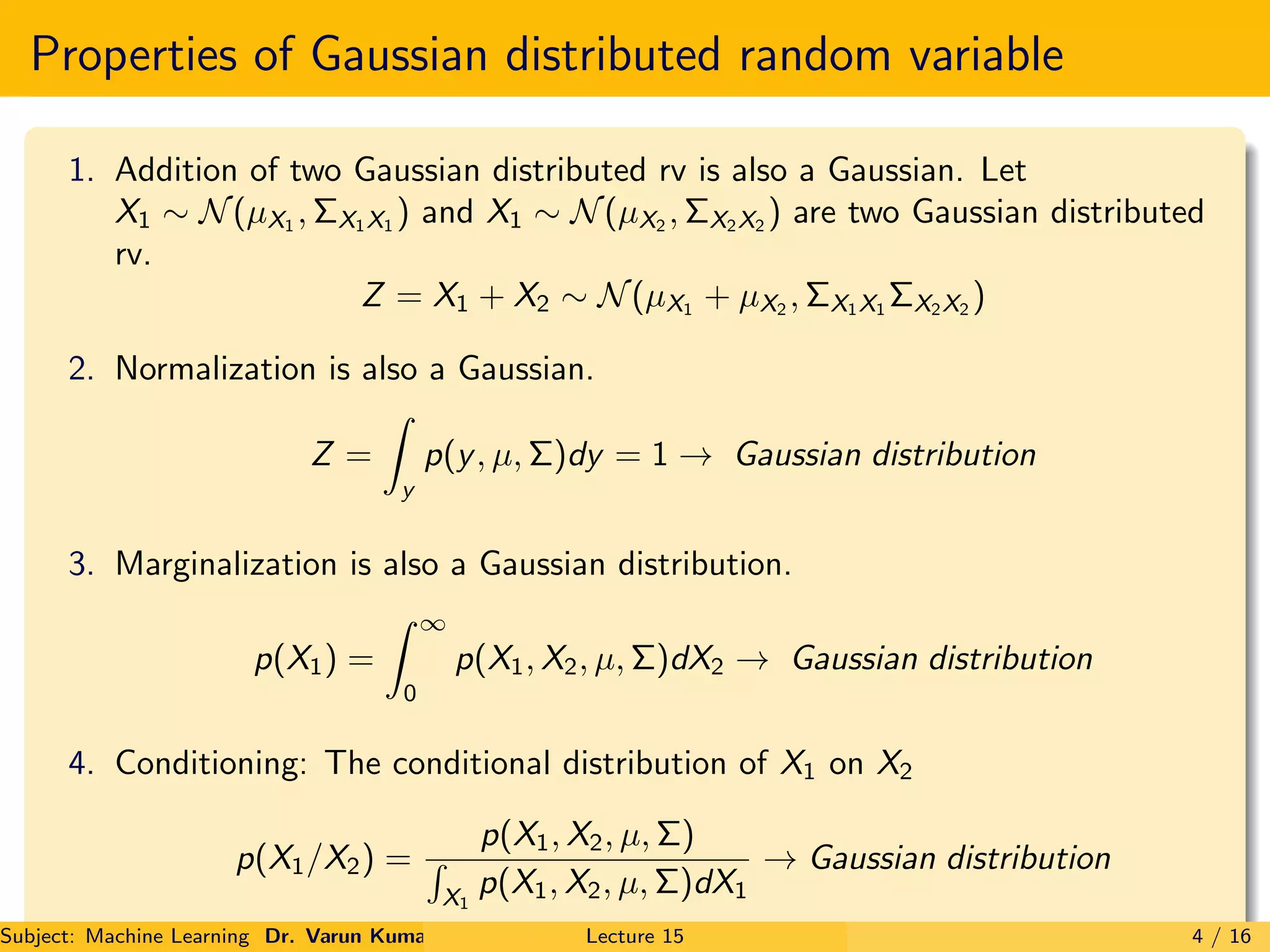 Gaussian process in machine learning | PDF