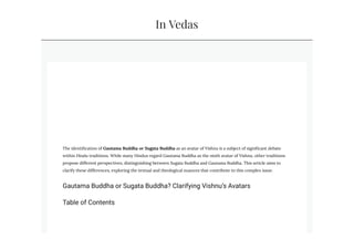 Gautama Buddha or Sugata Buddha? Clarifying Vishnu's Avatars.pdf