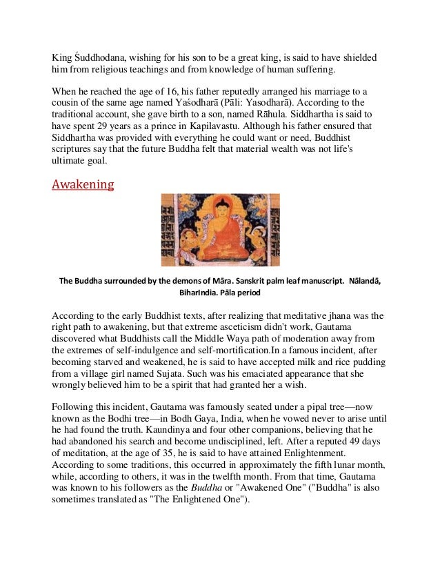 gautama buddha life story in english