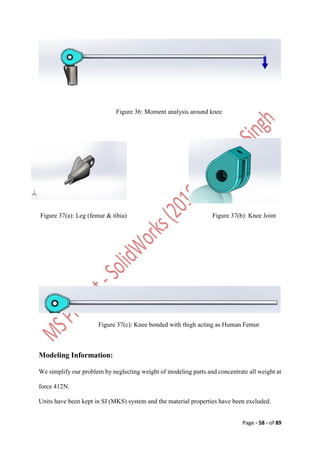 Design and Analysis of Affordable Artificial Knee Joint Model. Motion ...