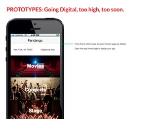 PROTOTYPES: Going Digital, too high, too soon.

 