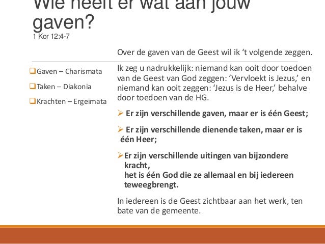 gaven en vruchten van de geest - workshop youth alpha