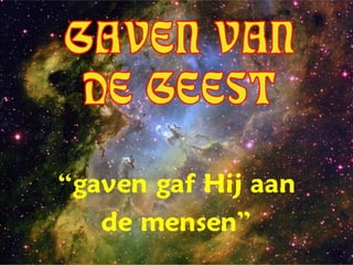 GAVEN VAN DE GEEST +