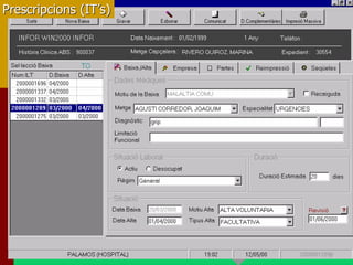 Prescripcions (IT’s)
 