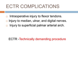 Ectr Layout Carpal Tunnel Syndrome | PPTX