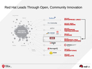 Red Hat Leads Through Open, Community Innovation
 
