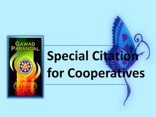 Special Citation
for Cooperatives
 