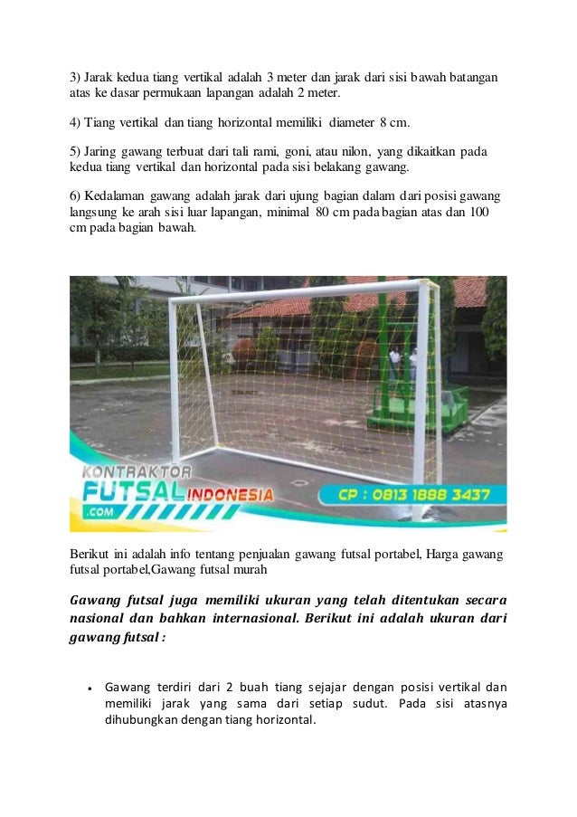 Gawang futsal portabel