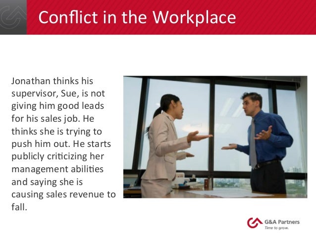 conflict at workplace examples