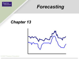 © 2007 Pearson Education
Forecasting
Chapter 13Chapter 13
 