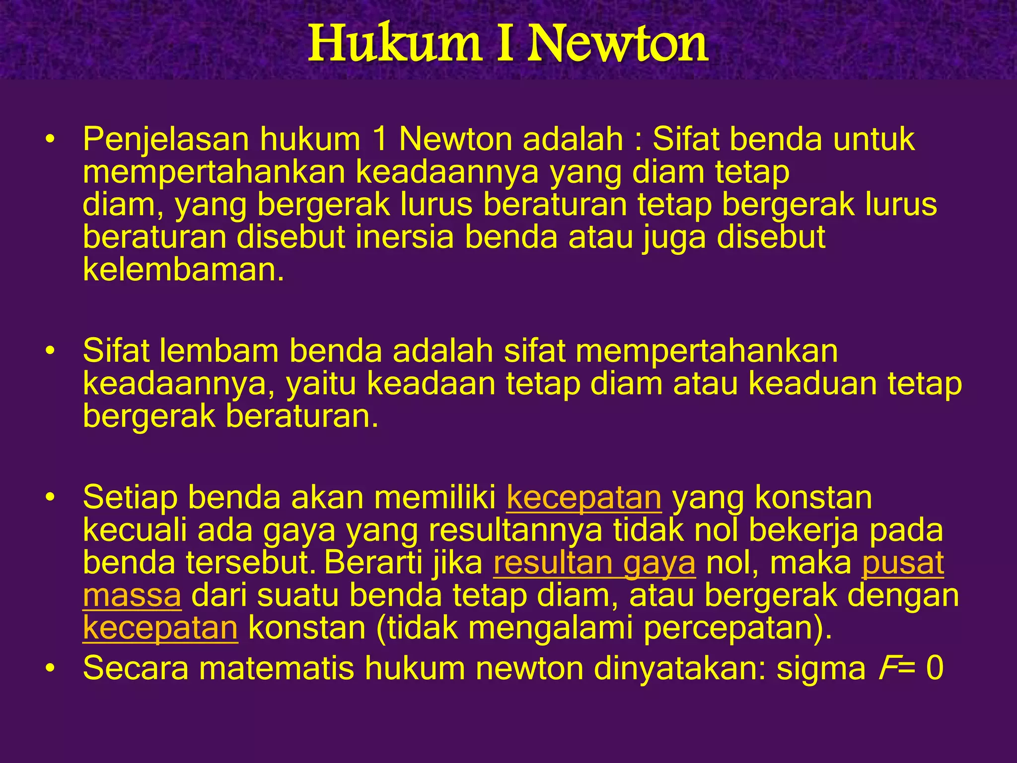 Gaya dan Hukum Newton | PPTX