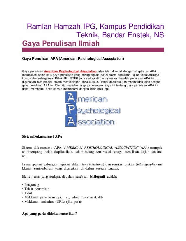 Apa essay example picture