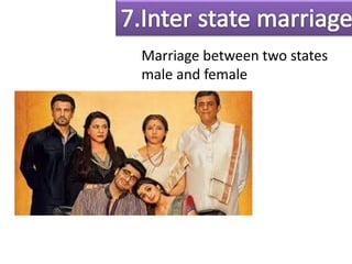 Marriage between two states
male and female
 