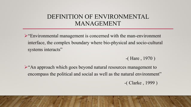 Environmental Management PPT environmental-management-ppt