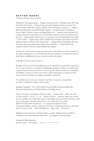 Gayle forman where she went | PDF