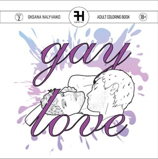 Free Sample Adult Coloring Book "GAY LOVE"