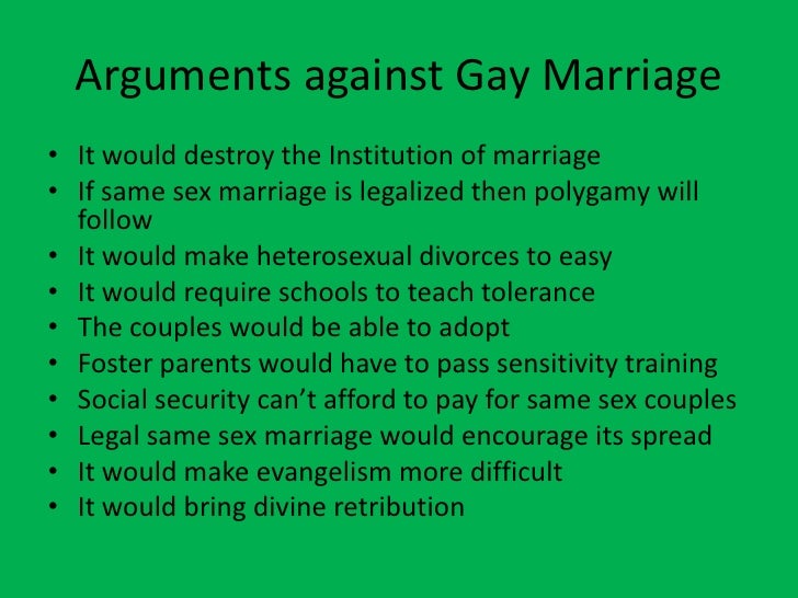 Arguments Same Sex Marriage 2