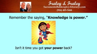 Remember the saying, “Knowledge is power.”
Isn’t it time you got your power back?
 