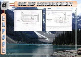 1)-Un organe de coupure générale.
L’organe est constitué par un robinet ou un obturateur.
L’organe doit être:
-Signalé par une plaque d’identification indélébile
-Constamment accessible ;
-Placé à l’extérieur du bâtiment et à son voisinage immédiat.
Dispositif de coupure sous terrainDispositif en élévation
 