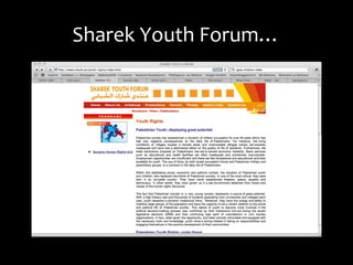 Sharek Youth Forum…
 