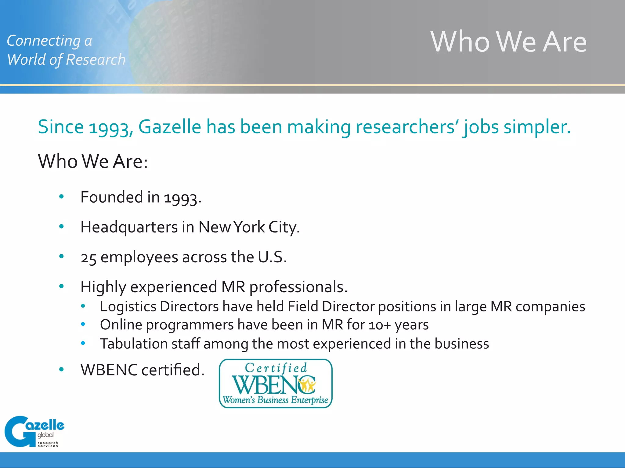 Gazelle presentation standard v2 | PPT