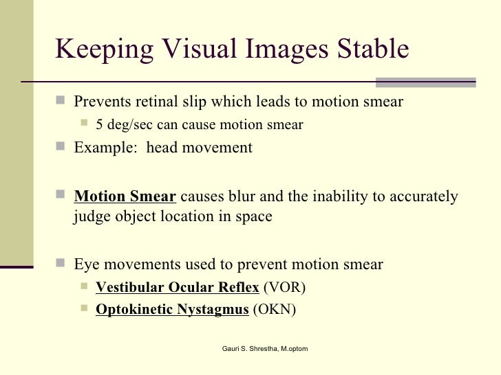 Vestibulo ocular reflex in major depression