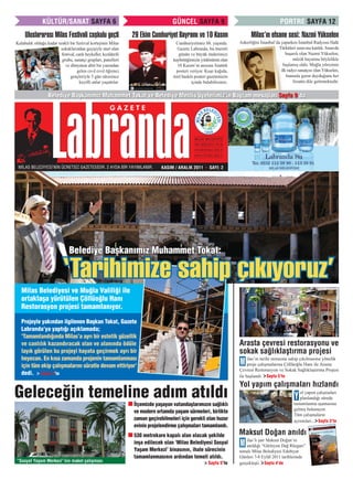 Gazete Labranda'nın 2011 yılında yayınlanan 2. sayısı