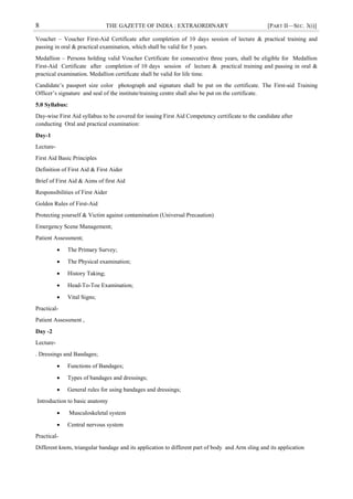 Gazette notification_Imparting First Aid Training Inhouse.pdf