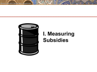 I. Measuring 
Subsidies 
 