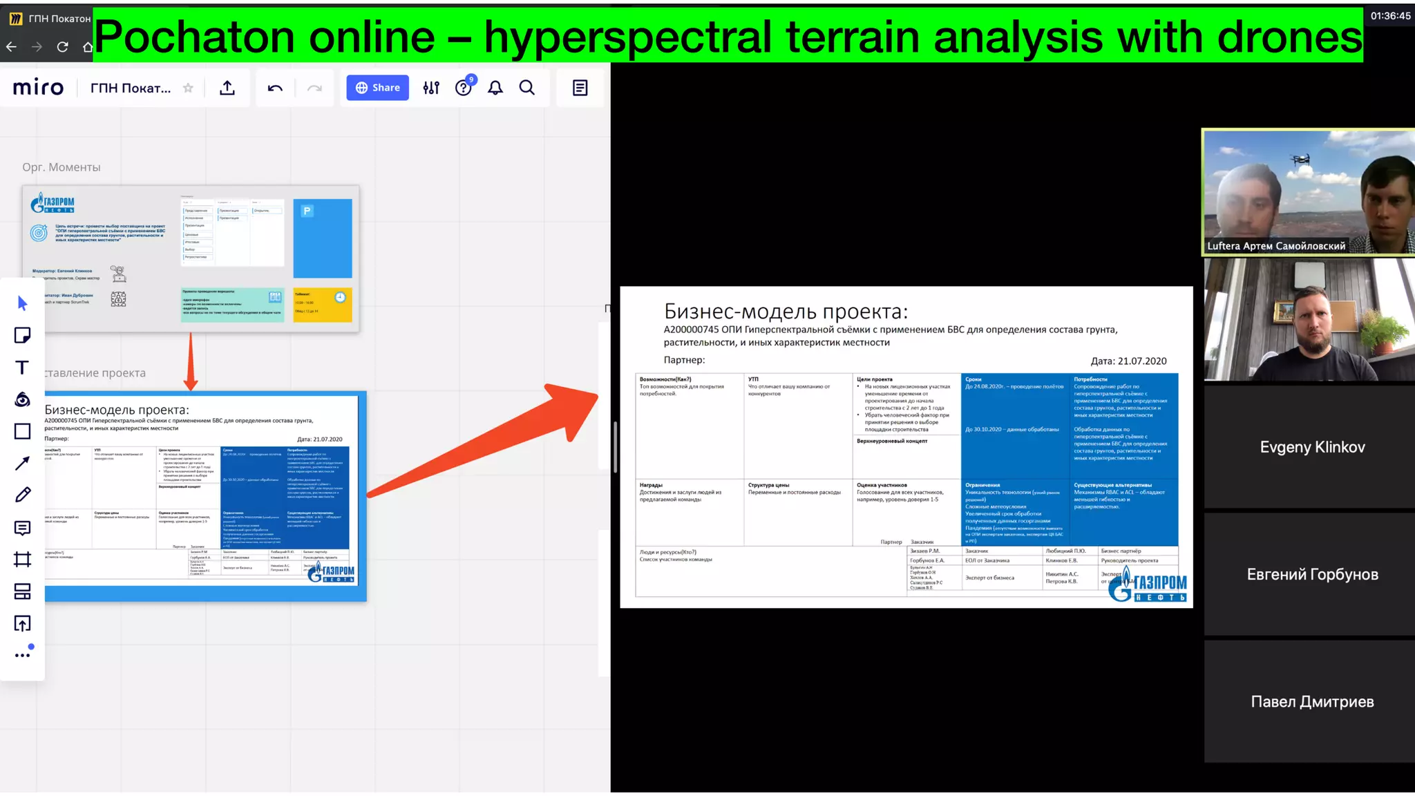 Pochaton online – hyperspectral terrain analysis with drones