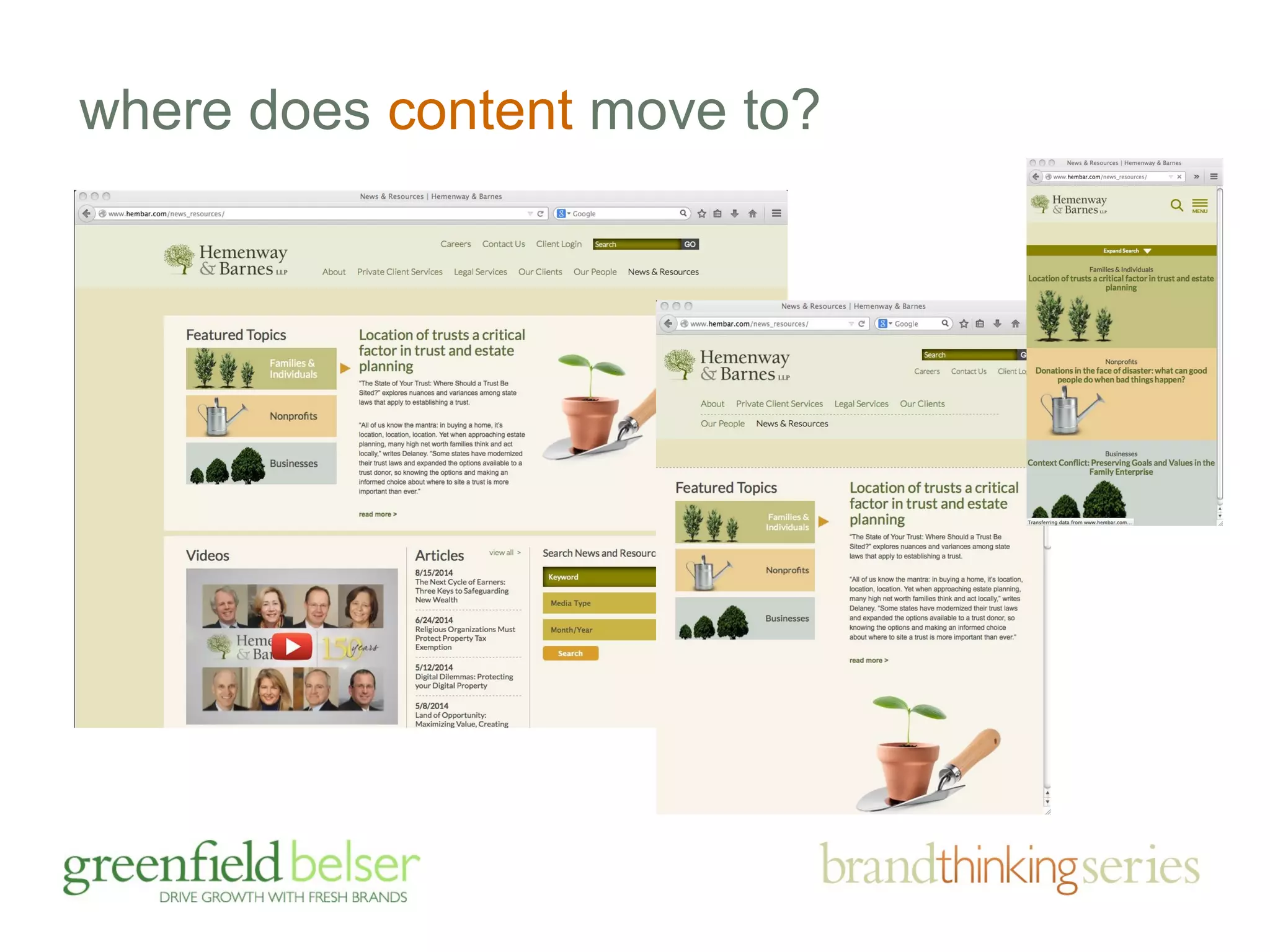 where does content move to? 
 