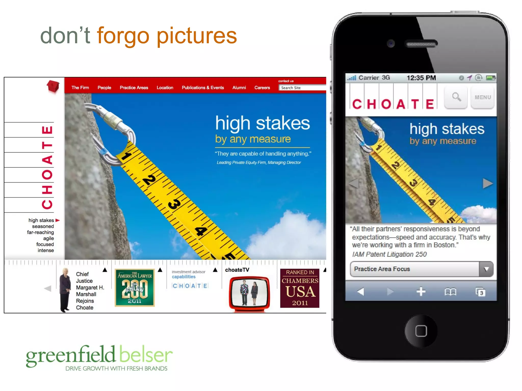 don’t forgo pictures 
 