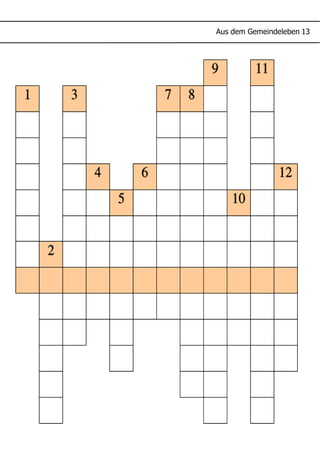 Aus dem Gemeindeleben 13
 