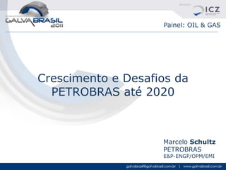 Painel: OIL & GAS




Crescimento e Desafios da
  PETROBRAS até 2020



                    Marcelo Schultz
                    PETROBRAS
                    E&P-ENGP/OPM/EMI
 