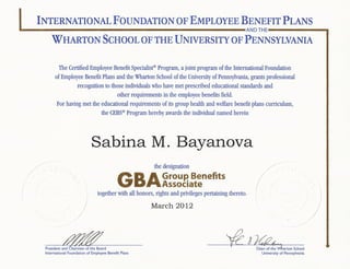GBA Diploma