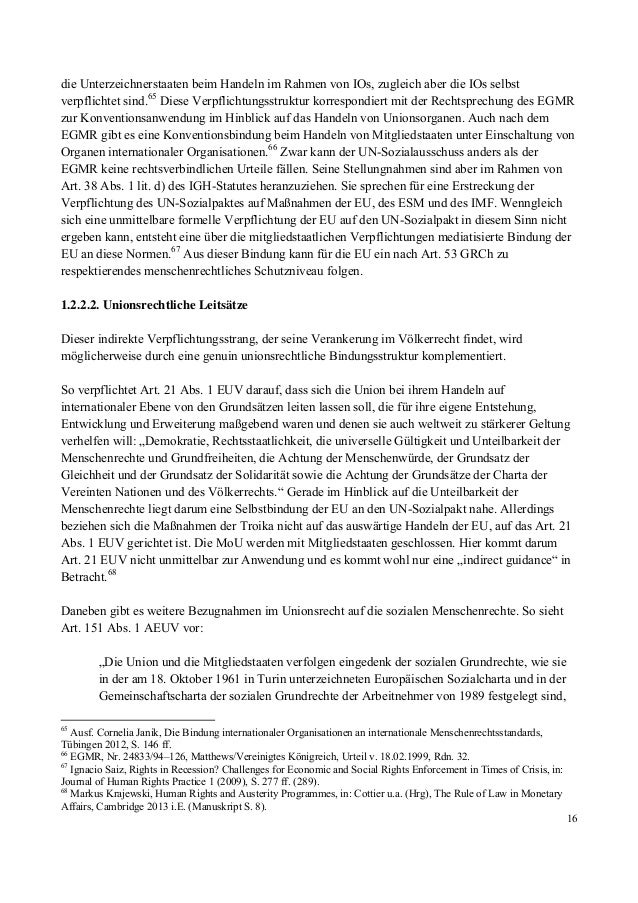 Austeritätspolitik Und Menschenrechte - 