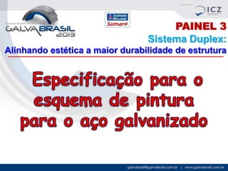 PAINEL 3
Sistema Duplex:
Alinhando estética a maior durabilidade de estrutura

 