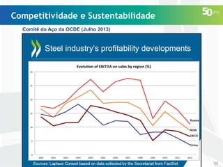 Competitividade e Sustentabilidade
Comitê do Aço da OCDE (Julho 2013)

20

 