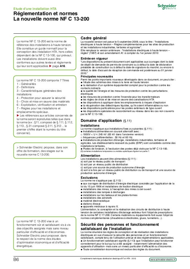 la norme nfc 13-200
