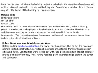 Basics of building construction | PPTX