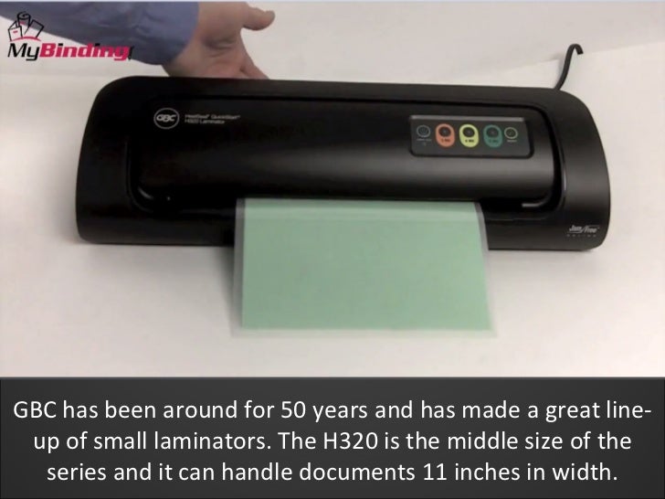 GBC H320 HeatSeal QuickStart 12.5 Inch Pouch Laminator Demo