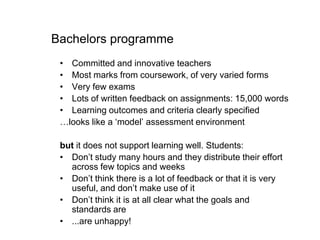 Improving student learning through assessment and feedback in the new ...