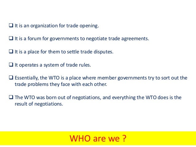 an overview of the role of the world trade organization an overview of the role of the world trade organization
