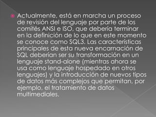 introduccion a sql | PPTX