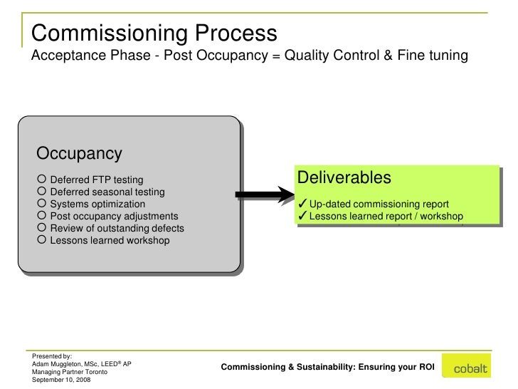 commissioning hvac systems lessons learned