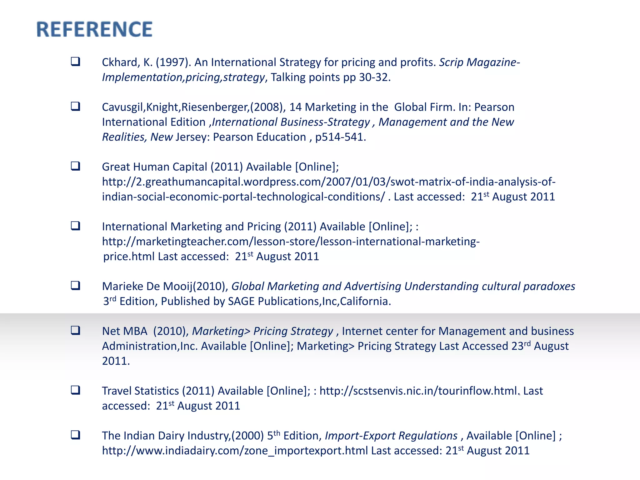 COMMUNICATION AND DISTRIBUTIONGlobal marketing communication purpose as marketing to people or companies outside of your own domestic market by the use of adapted advertising via different media forms such as radio,television,billboards,etcIndividual purchase of the products, offers, coupons, demonstration , free airport outletMaintain good relationship with business partnersSpend more time with themEx- use country languages(china English literacy rate lower than India)Adapt to country culture